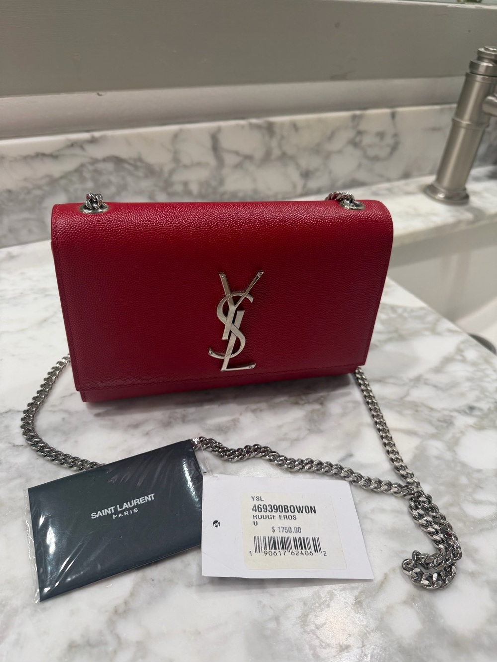 Saint Laurent YSL Kate red leather mini WOC - Picture 5 of 8